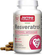 Suplemento Jarrow Resveratrol 100 mg - 120 cápsulas vegetal