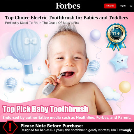 Cepillo de dientes eléctrico DADA-TECH para niños 1-3 años