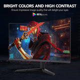 Monitor KOORUI 27 QHD 2560P 144Hz Curvo, Ajustable, 1ms
