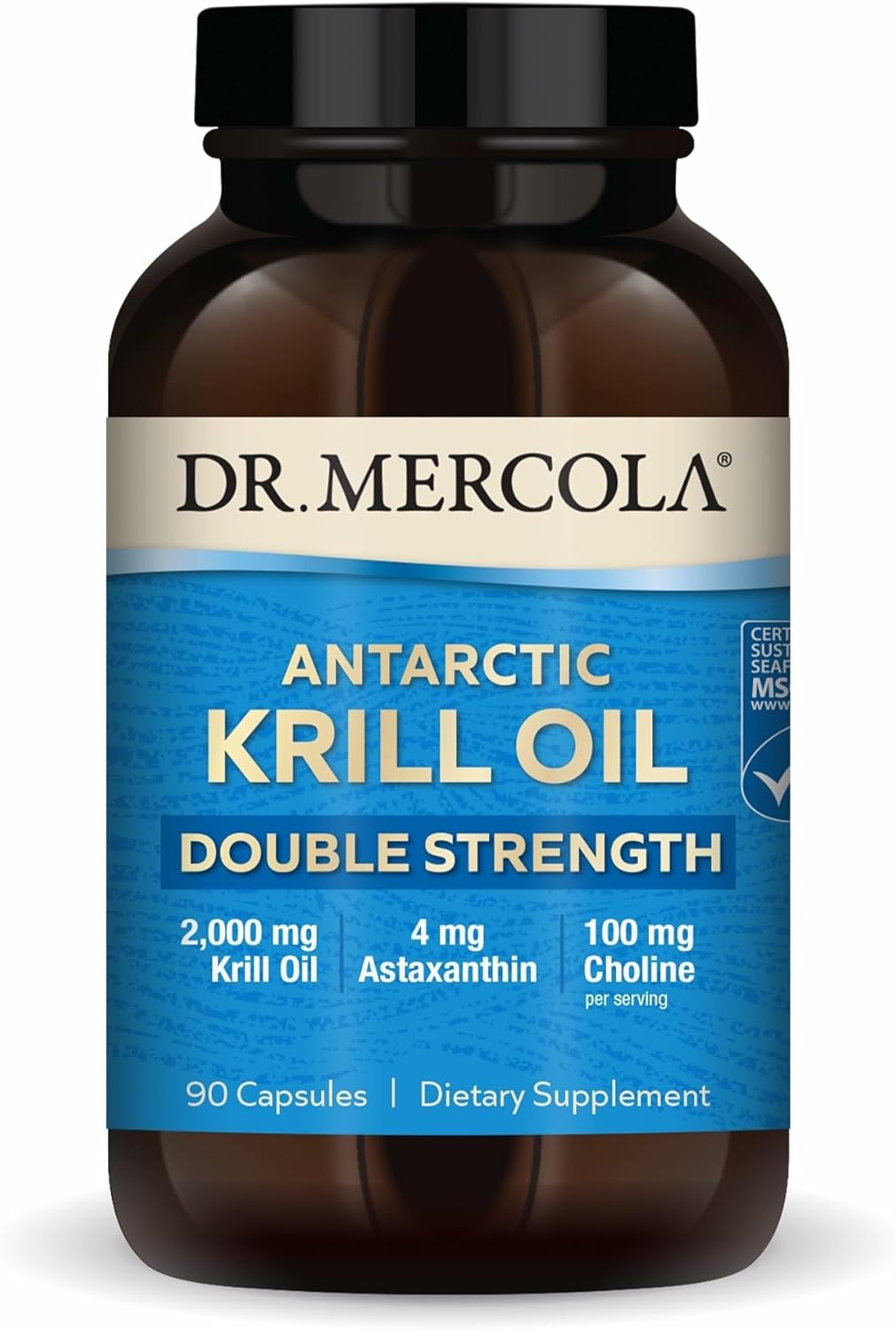 Aceite de Krill Antártico Mercola Doble Fuerza 2000 mg