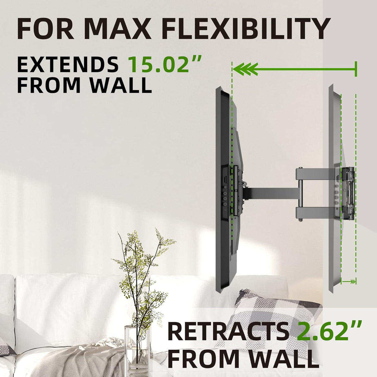 Soporte de TV USX, Full Motion para 37-86, VESA 600x400mm