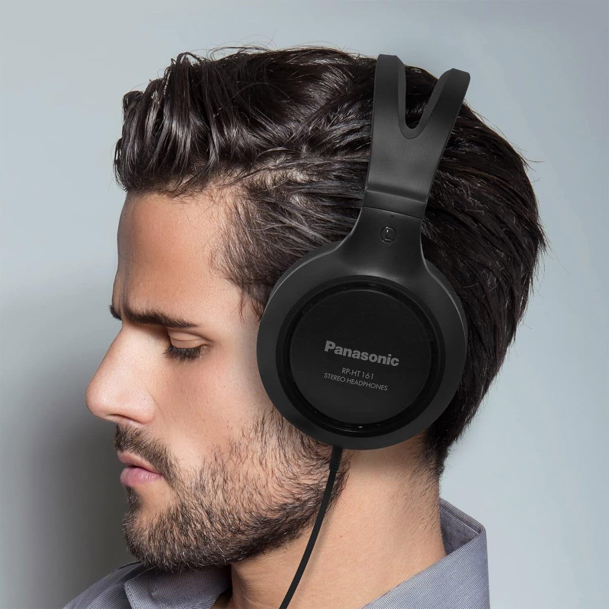 Auriculares Panasonic, ligeros, sonido claro, modelo RP-HT161-K