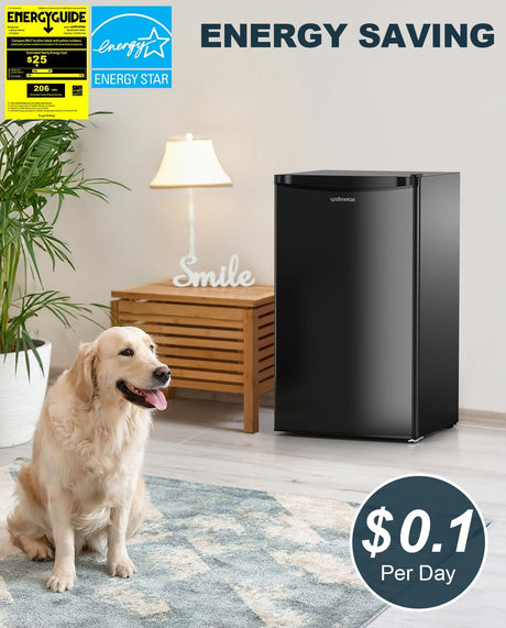 Mini Nevera con Congelador Upstreman, 3.2 Cu.Ft, BR321
