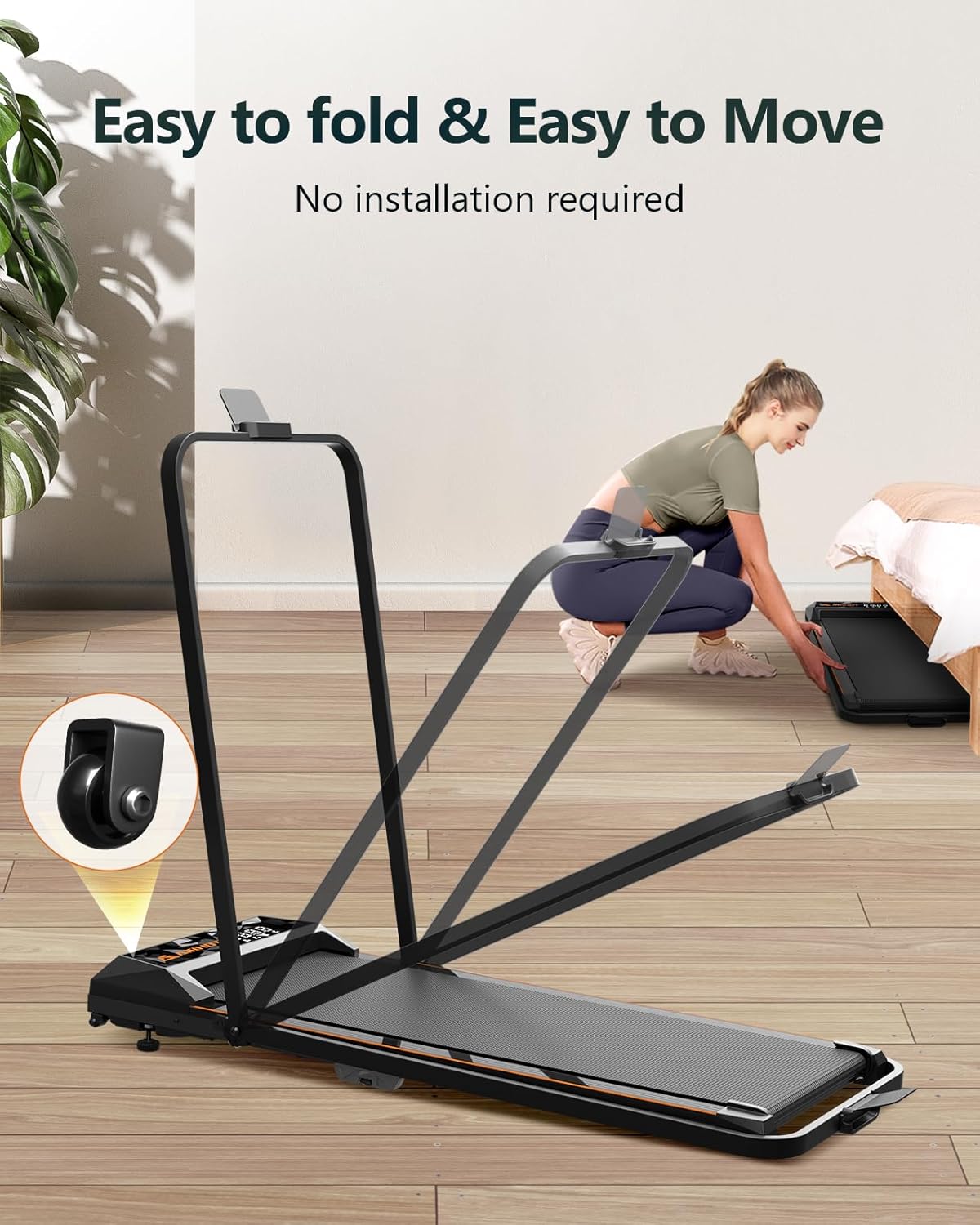 Caminadora Walking Pad 4 en 1, Plegable, 265lbs, 2.5HP