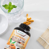 Suplementos Alimenticios de cúrcuma con biopérina