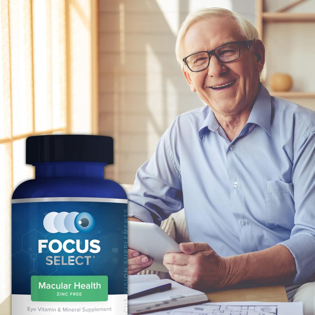 Suplemento Focus Vitamins  Fórmula libre de zinc  180 cáp