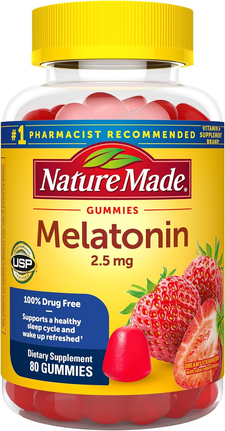 Nature Made Gomitas ayuda para dormir  de de 2,5 mg 80 und