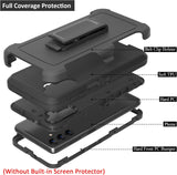 Funda compatible con Samsung Galaxy A13 5G (no para A13 4G), con clip de cinturón, resistente, resistente a prueba de golpes, protección de cuerpo completo, función atril, funda para Samsung Galaxy A13 5G (negro)