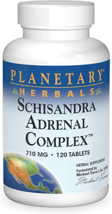 Planetary Herbals Complejo suprarrenal Schisandra 710mg 120u