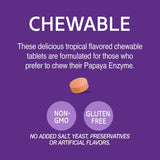 Suplemento Tabletas masticables con enzima de papaya 100 und