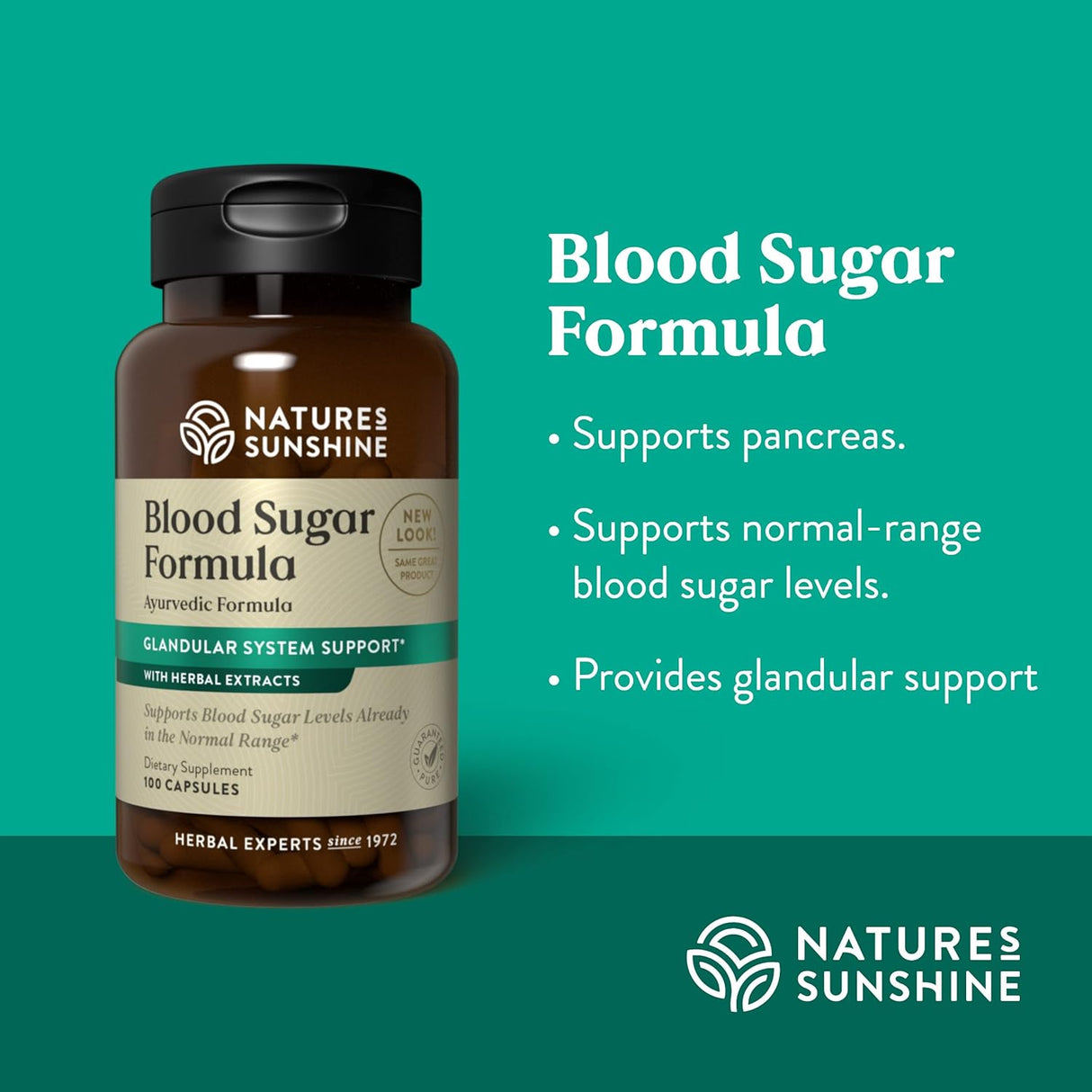 Suplementos  control de  Glucosa en Sangre, 100 cápsulas