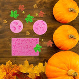 Moldes de Silicona Calabaza y Hojas para Repostería DIY
