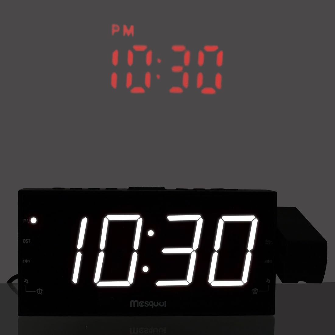 Reloj despertador de proyección de 7 '' para dormitorios