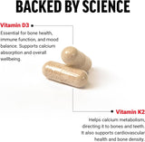 Suplemento de Vitamina D3 K2 FORCE FACTOR, 120 Cápsulas
