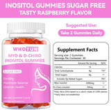 Gomitas de Inositol Sin Azúcar, 60 cápsulas, equilibrio hormonal