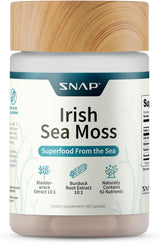 Cápsulas de Musgo de Irlanda con Bladderwrack, raíz de bardana y yodo, 60 cápsulas