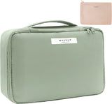 bolsa de viaje para cosméticos Queboom verde