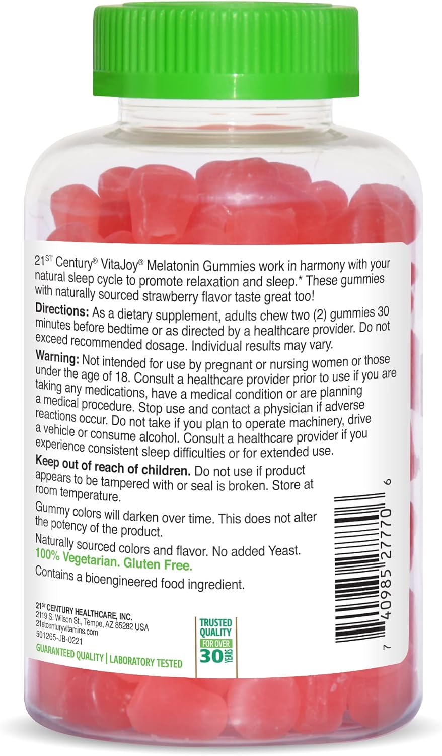 Suplemento Gomitas de para dormir multicolor fresa 120 und