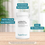 Supersmart Lactobacillus Rhamnosus GG 10B CFU Probiótico Inulina 60C