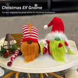Adornos Navideños Gnomos Suecos 2-Pack, Hecho a Mano, Tomte
