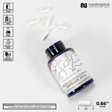 Suplemento de Magnesio Glycinato Nootropics Depot 180 cápsulas