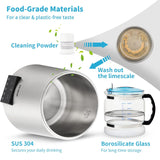 Destilador de Agua de Acero Inoxidable con Pantalla Dual