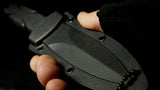 Cuchillo de hoja fija SS de alto carbono mango TPR SWHRT3BF