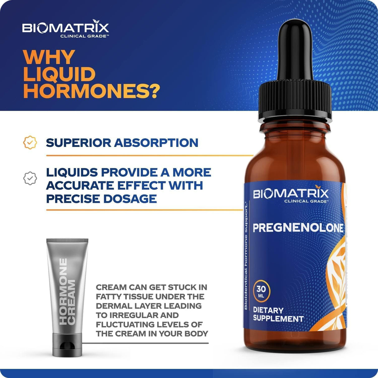 Suplemento de Pregnenolona, BioMatrix, 3X Absorción, 30 ml