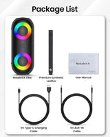 Altavoz Bluetooth Portátil de 30W IPX7 con Luces RGB