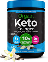 Orgain Collágeno Keto con MCT, Vanilla, Paleo, 0.88 lb