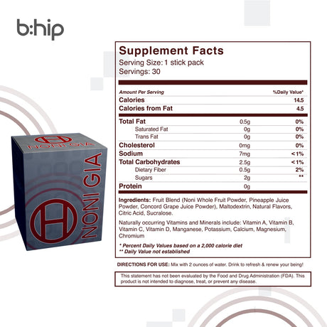 Suplemento Noni Gia de Bhip - Apoya el sistema inmunológico