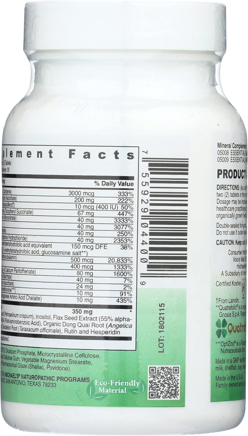 Multivitamínico para Adolescentes - MICHAEL'S - 60 Tabletas
