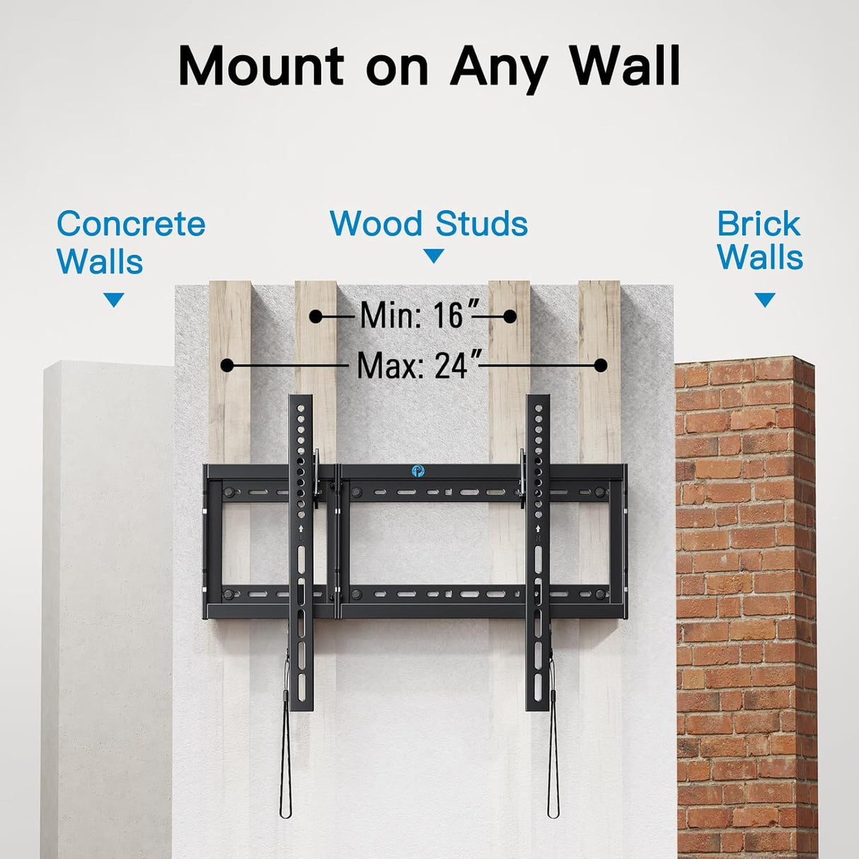 Soporte de pared para TV Pipishell, tiltable, VESA 600x400