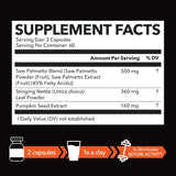 Suplemento de Saw Palmetto, 3X Potente, Salud Prostática, 2 Meses