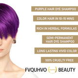 Champú de tinte para el cabello morado 3 en 1