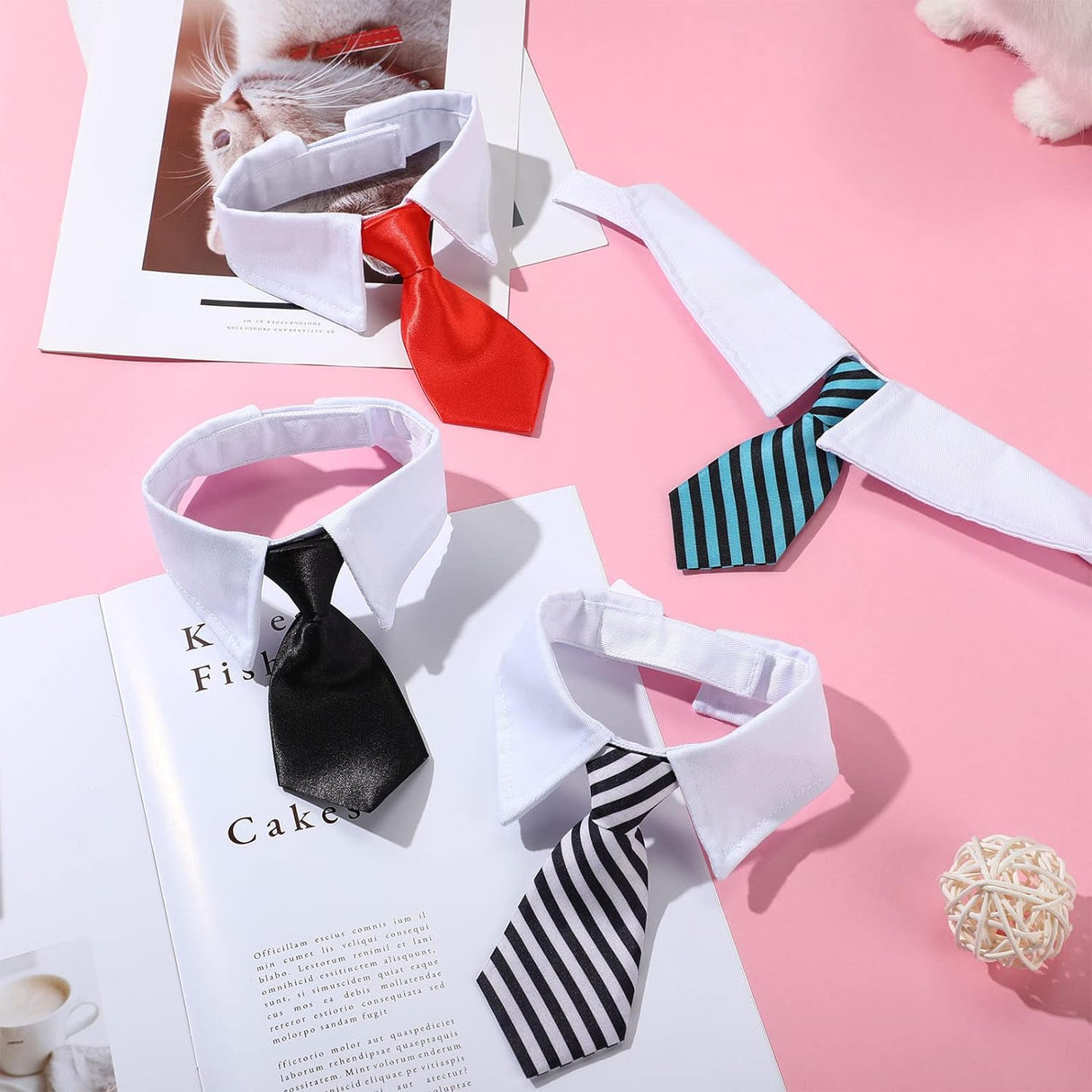 Disfraces de 4 corbatas para el cuello talla única