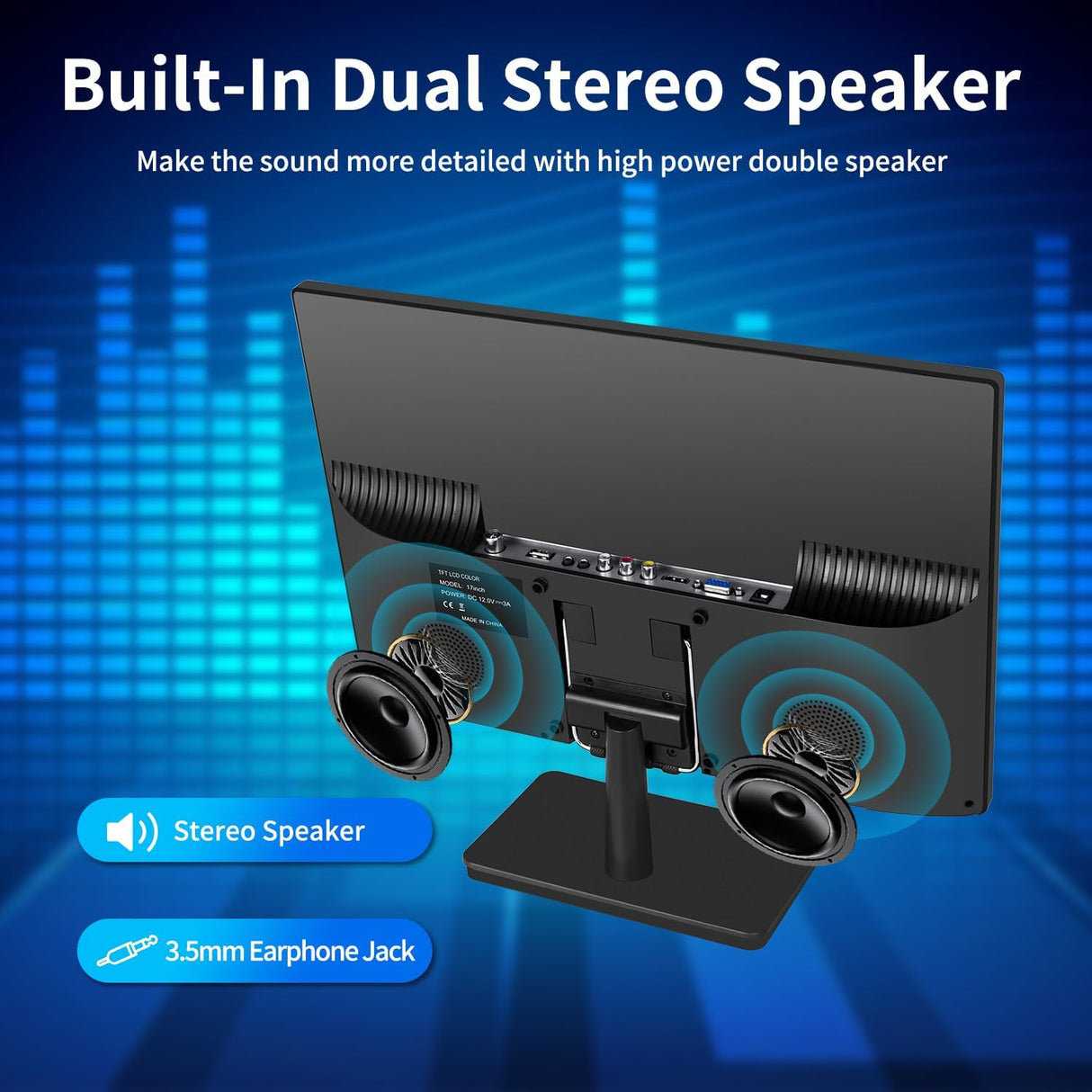 Televisor LED 17 con Antena, Tuner ATSC, HDMI, USB, Modelo X1