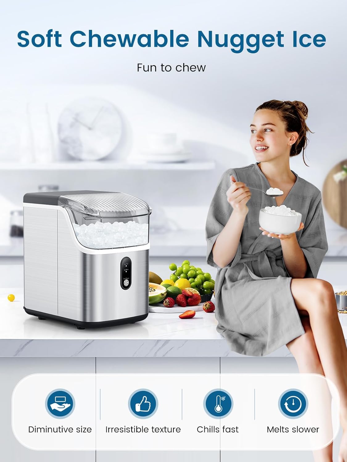Máquina de cubitos de hielos masticables Z5815NB COWSAR