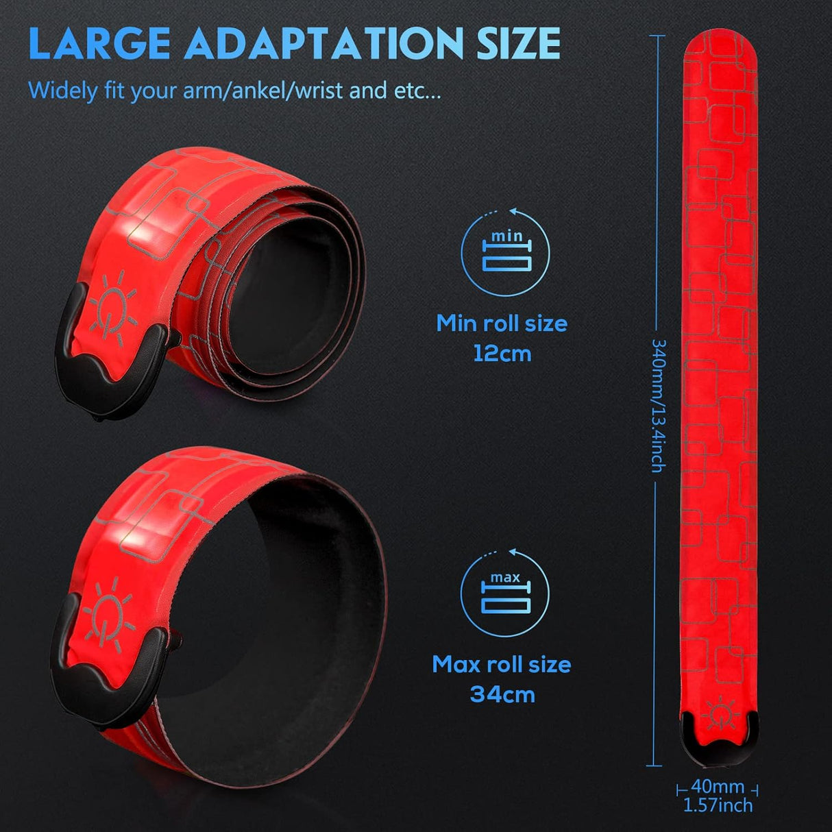 Brazalete LED Recargable para Correr con Alta Visibilidad