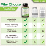 Suplemento Healthy Way SAM-e - S-adenosil metionina 400 mg