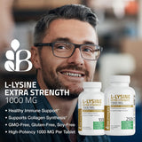 Suplemento Bronson L-Lisina Extra Strength 1000 mg 100 tab