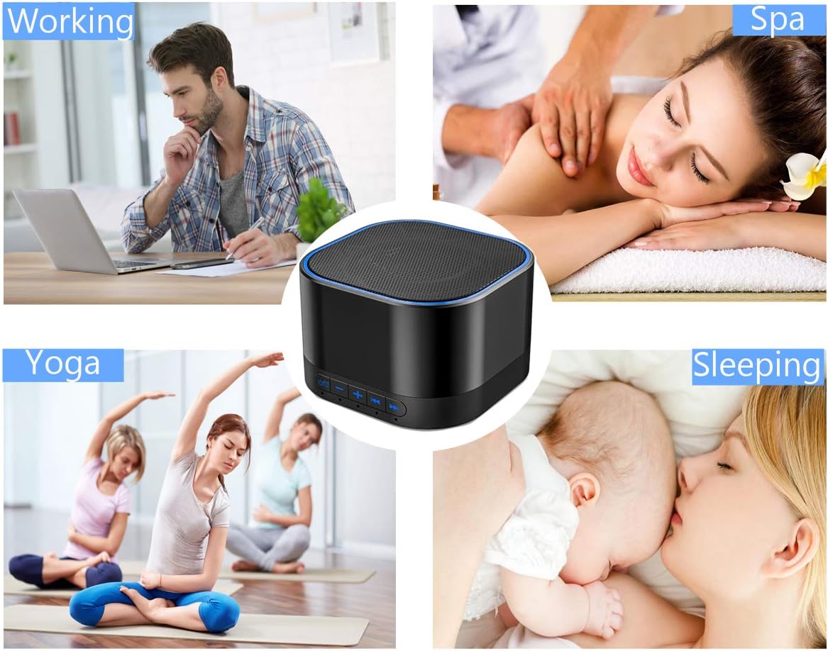 Máquina de sonido blanco con 20 sonidos relajantes naturales