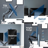 Soporte de Doble Monitor VIVO 32 Articulado STAND-V002O