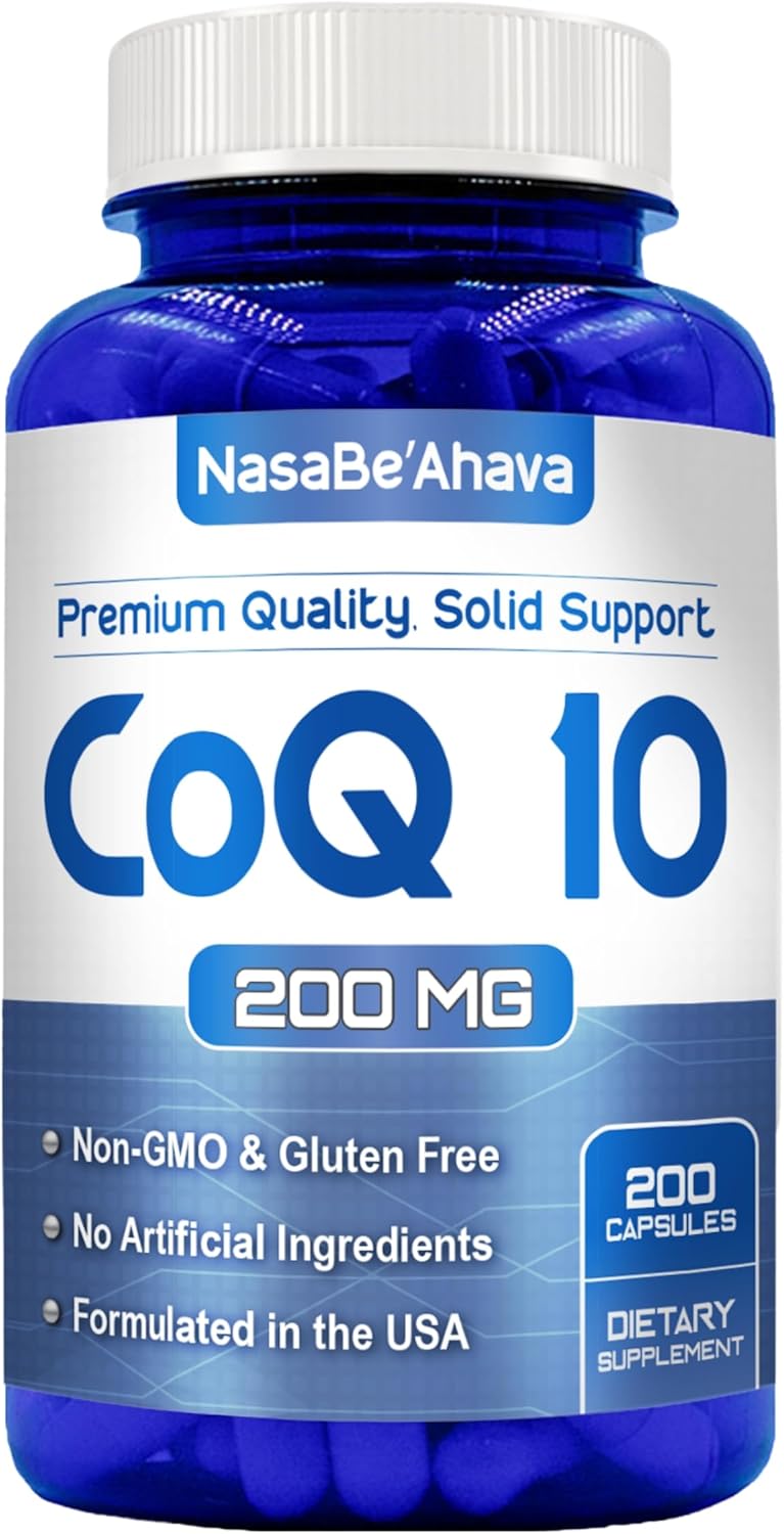 CoQ10 200mg Vegano Suplemento Energía y Piel EasyAbsorption