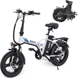 Bicicleta Eléctrica Vivi Gopina, 350W, Plegable, 40 Millas