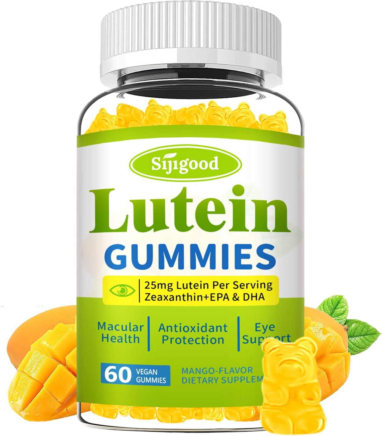 Gummies de Luteína con Zeaxantina y Omega-3, 60u