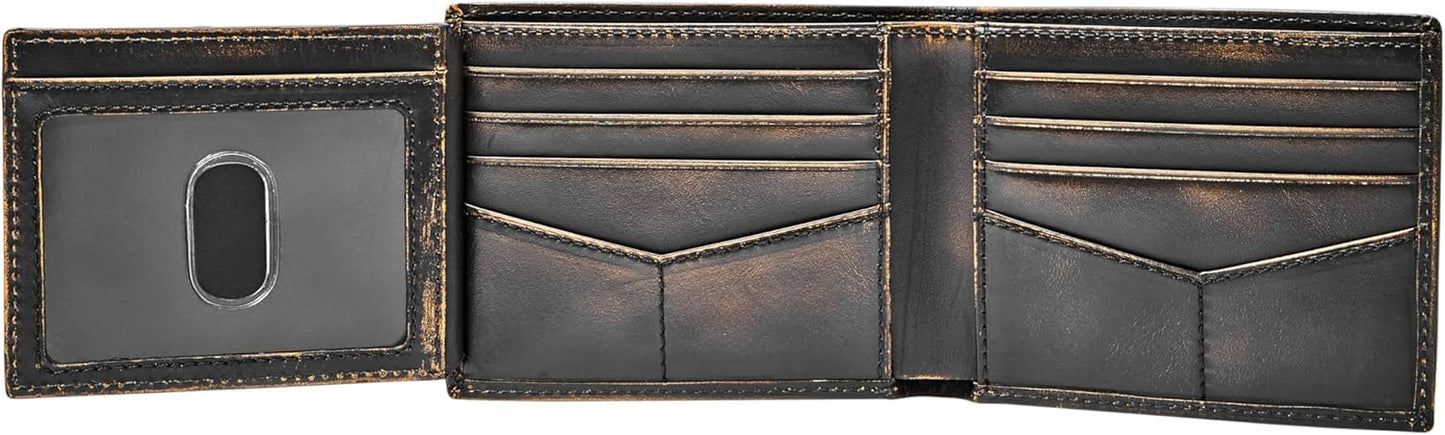 Billetera bifold de cuero con ID Fossil, modelo ML3882001