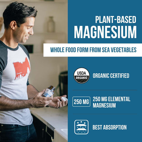Magnesio Orgánico de Alimentos Integrales - 250 mg