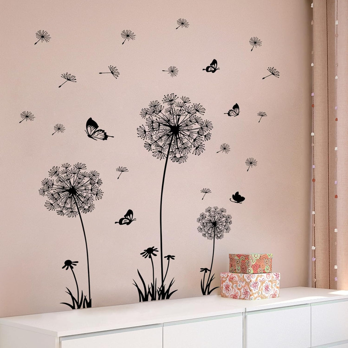 Stickers de Pared Flores y Mariposas Supzone para Decoración