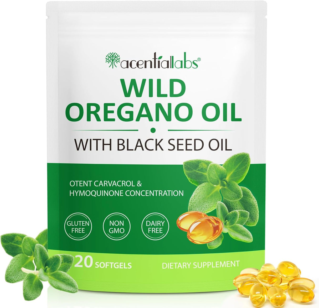 Aceite de Orégano en Cápsulas, Orgánico, 200mg, 120 cápsulas